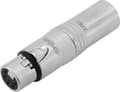 Miniatyrbillede 3 af 3: Neutrik NA3M5F XLR-adapter XLR-stik - XLR-stik Indhold: 1 stk.