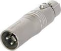 Miniatyrbillede 1 af 3: Neutrik NA3M5F XLR-adapter XLR-stik - XLR-stik Indhold: 1 stk.