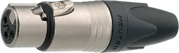 Neutrik NTR-NC7FXX Xlr Kabelfatning 7 Kabelfatning/lige Xx Loddeforbindelser Forniklet