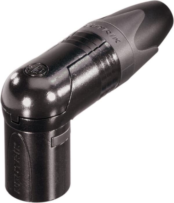 Neutrik NC4MRX-B XLR-kontakt Plugg, vinklad Antal stift: 4 Svarta 1 st.