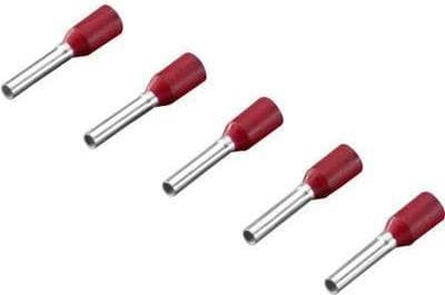 Rittal hylster 1 x 1 mm² x 8 mm delvist isoleret rød 4050.732 500 stk. (4050.732)