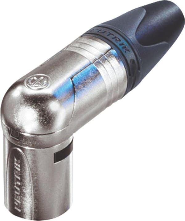 Neutrik RX -sarjan NC3MRX juotettava suorakulmainen 3-napainen XLR-liitin uros