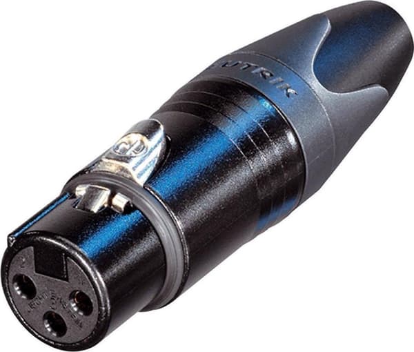 Neutrik NC3FXX-BAG XLR 3-pin (V) stik / sort