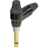 Neutrik jack stik 6,35 mm stik, vinklet Antal poler: 2 mono Sort NP2RX-ULTIMATE 1 stk.