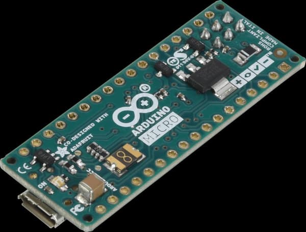 Arduino Microcontroller Board, Micro uden stik ATmega32u4 (A000093)