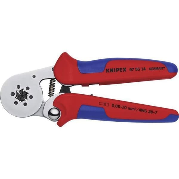 Krämpare - Knipex - 97 55 14 - Automatisk inställning - Sidoingång - 180 mm