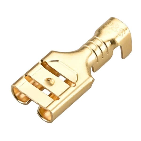 Heschen-klämmor - 6,3 mm - Set med 100 oisolerade honanslutningar 6,3 mm
