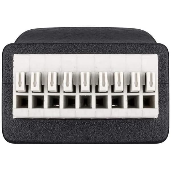 Bloc Terminal 8-Pin - Goobay - 9001 - RJ45-uttag - Fäste med tryckklämma - Svart