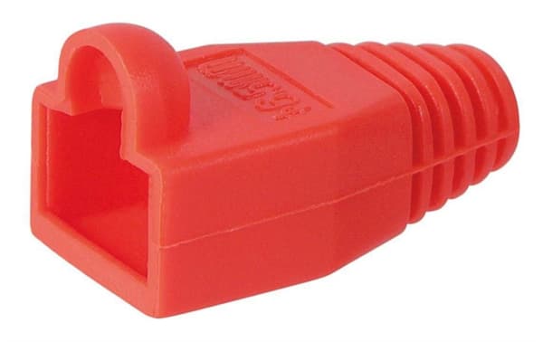 MicroConnect-støvler RJ45 røde, 50 stk., KON503R