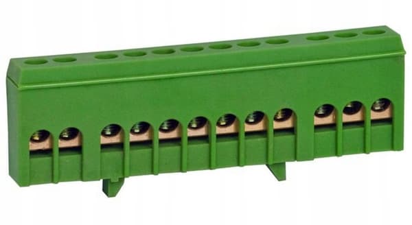 Neutral terminal 12-benet grøn