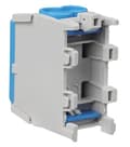 Miniatyrbillede 3 af 7: Fordelingsblok forgreningsterminal 1x25 1x16 blå til DIN-skinne TH35 1x100A