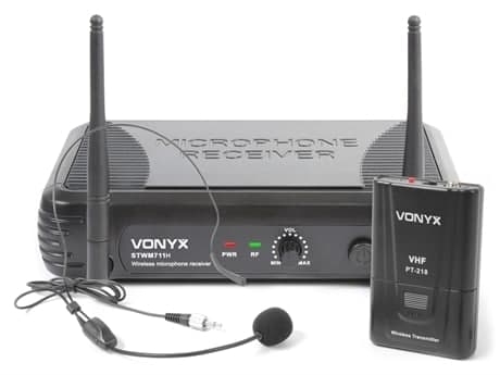 Vonyx STWM711H Trådlöst mikrofonsystem VHF 1kanal Headset