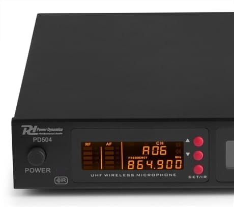 Power Dynamics PD504B Trådlös mikrofonsystem UHF 4 x 50ch,