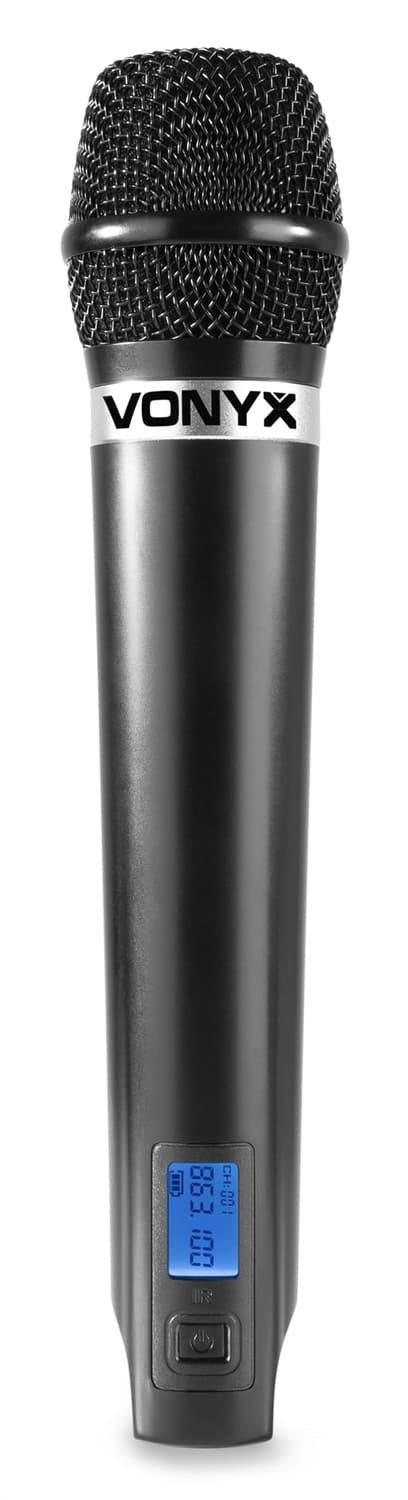 Vonyx WM62 Trådlös mikrofonset UHF 16Ch 2 Handmikrofoner