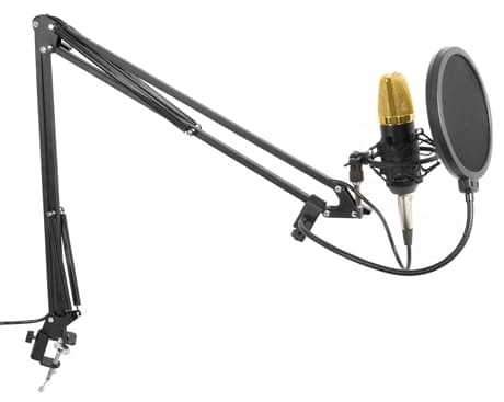 Vonyx CMS400B Studio Set Mikrofon, kondensator, Guldfärgad