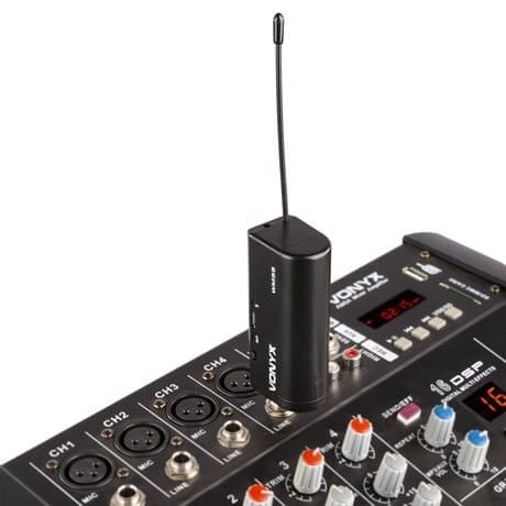 Vonyx WM552 plug-in trådlös mikrofonset med 2 mikrofoner - UHF