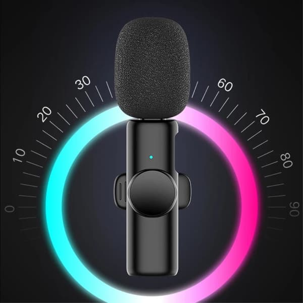 USB-C 2,4 GHz trådlös Lavalier-mikrofon (2 Mics+1-mottagare)