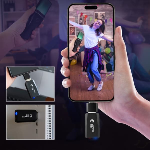 YANMAI Live Streaming Trådløst RGB-mikrofonspil online