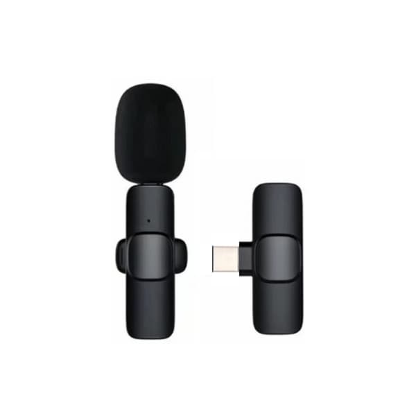 Trådlös Mikrofon / Mygga för Android USB-C - Svart