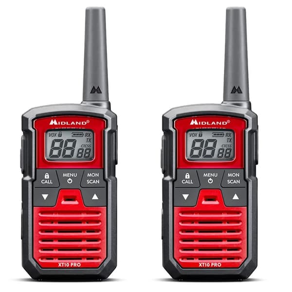 Midland Walkie Talkie XT10 Pro - Svart/Röd