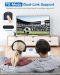 Miniatyrbillede 2 af 7: Sendermodtager bluetooth V5.2 Apt Adaptiv Low Latency HiFi-lyd Dual Link Parring 2 i 1 Audio Mini Adapter til PC TV Kablet højttaler