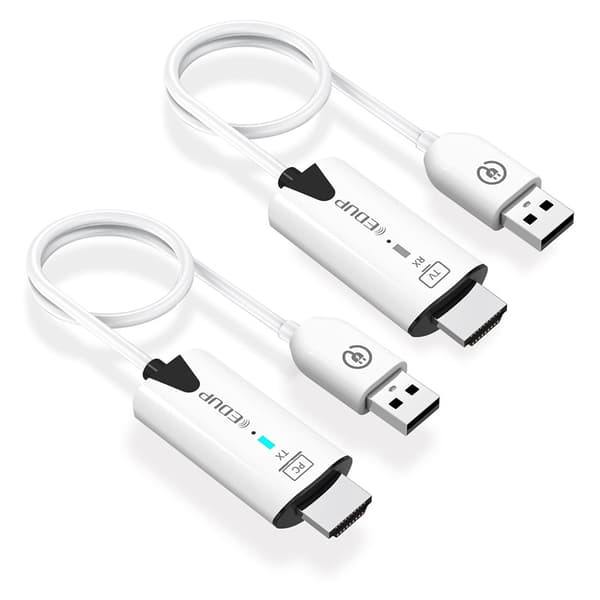 Trådlös HDMI-kompatibel sändare och mottagare 1080P@60Hz Extender Långräckvidd Video Audio Projection Plug and Play för PC Dator Projektor Monitor