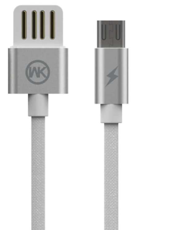 SERO By WK Babylon nylon kabel, Micro, 1 m, hvid