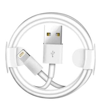 2m lightning kabel för iphone vit
