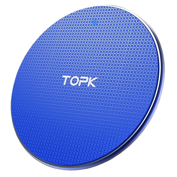 Effektfull TOPK 10W Qi Trådlös Laddare Snabbladdnings Platta