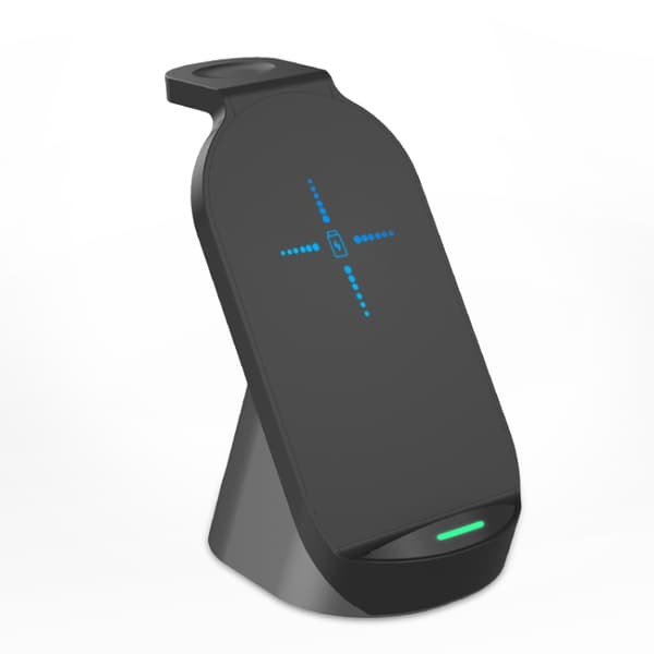 PRYLEX Trådlöst Laddningsställ 15W iPhone, AirPods, Apple Watch