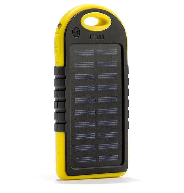 Powerbank med Solceller 5000mAh & LED-lampa