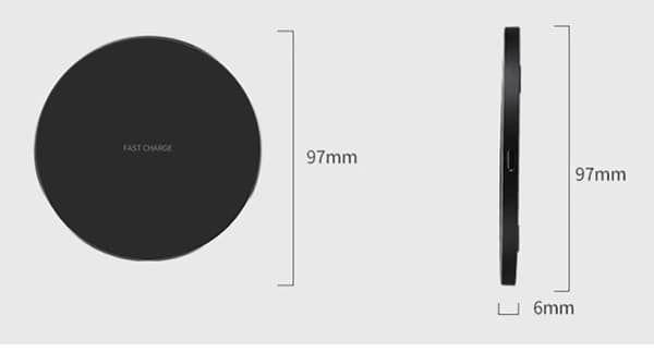 GY 68 Laddplatta, 10W, Trådlös, USB, Samsung, iPhone, Xiaomi, Airpods 2