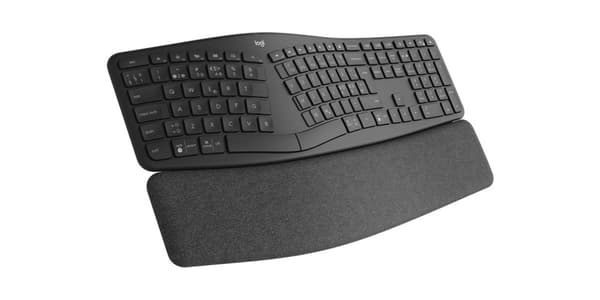 Logitech ERGO K860 - Tastatur - trådløst - 2,4 GHz, Bluetooth 5.0 - QWERTY - GB - Grafit