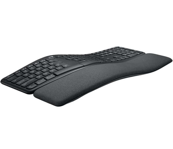 Logitech ERGO K860 - Tastatur - trådløst - 2,4 GHz, Bluetooth 5.0 - QWERTY - GB - Grafit