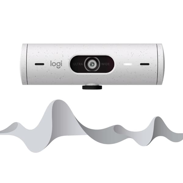 Logitech Brio 500 - Webbkamera - Full HD - 1080p/30fps - Off White