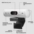 Miniatyrbild 7 av 9: Logitech Brio 500 - Webbkamera - Full HD - 1080p/30fps - Off White