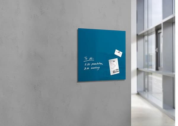 Sigel SI-GL252 Magnetisk glasplade Artverum 480x480x15mm Benzinblå