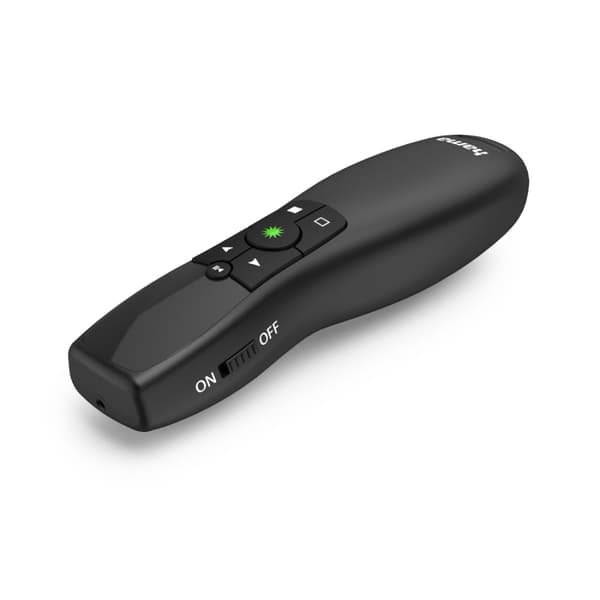 Hama Wireless Laser Presenter Greenlight Pointer, 4i1, laserfarve grøn (00139918)