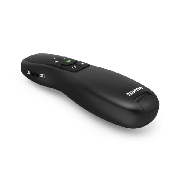 Hama Wireless Laser Presenter Greenlight Pointer, 4i1, laserfarve grøn (00139918)