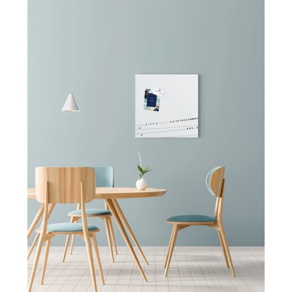 Sigel SI-GL274 Glasmagnettavle Artverum Little Birds 48x48 cm Hvid