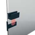 Miniatyrbild 3 av 9: Sigel SI-GL800 Pennhållare för glasbrädor från 3 till 5 mm antracit 75x37x35 mm Fäst