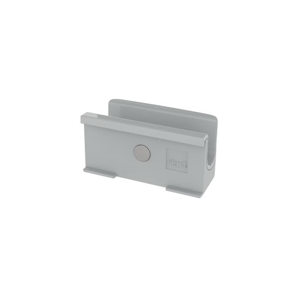 Sigel SI-GL810 Pennhållare för glastavlor från 3 till 5 mm ljusgrå 75x37x35 mm