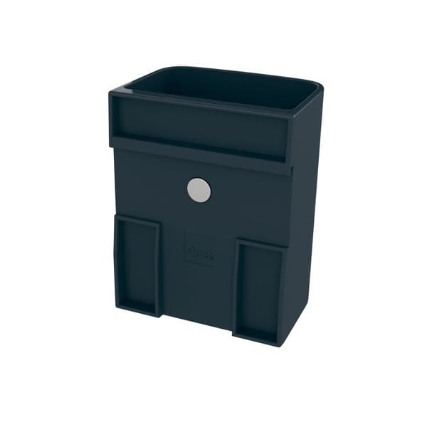 Sigel SI-GL801 Pennebakke S til glasplader fra 3 til 5 mm antracit 75x94x51 mm Fastgør