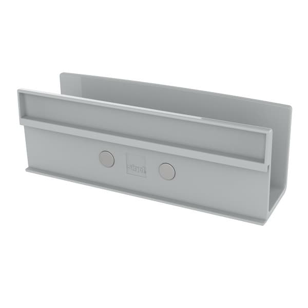Sigel SI-GL813 Förvaringsbricka för glasskivor från 3 till 5 mm ljusgrå 160x54x43 mm