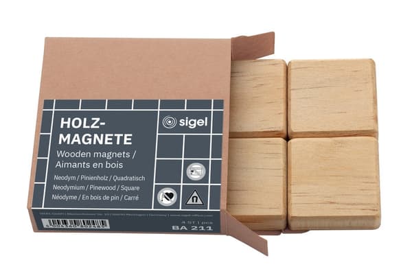 Sigel SI-BA211 Fyrkantiga magneter 4 delar