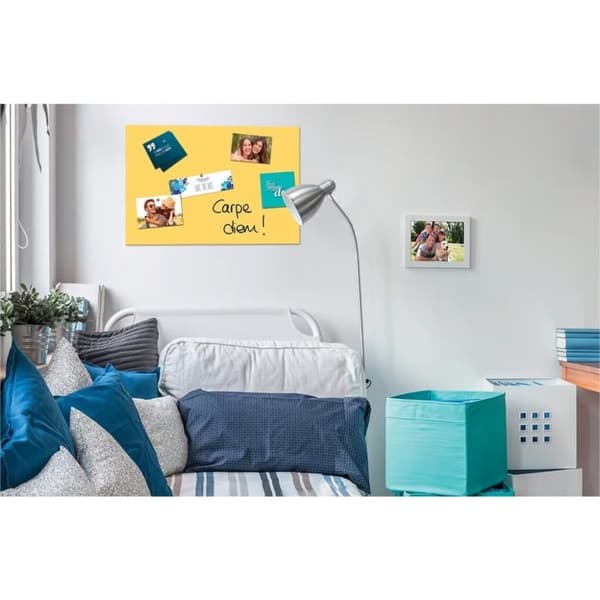 Sigel SI-B1208 Glasmagnetplade Be!Board 60x40 cm + 2 magneter og monteringsmateriale Gul