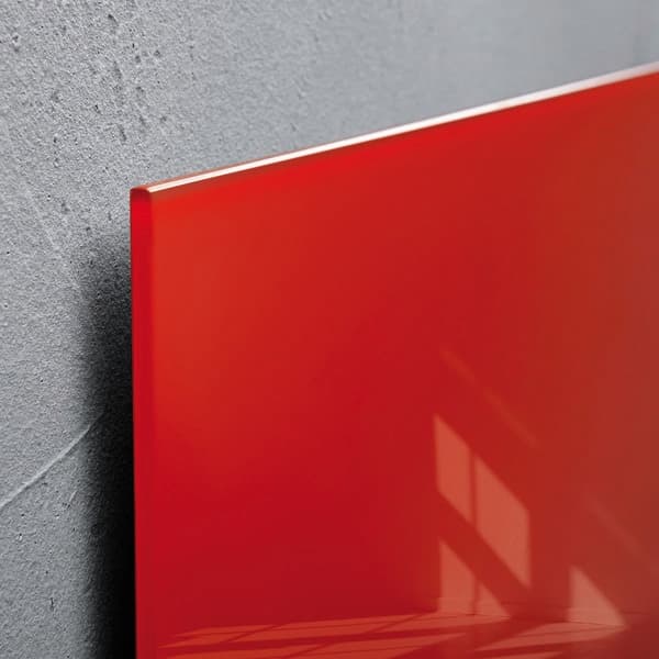 Sigel SI-GL402 Glasmagnetskiva Artverum LED-ljus 480x480x15 Röd