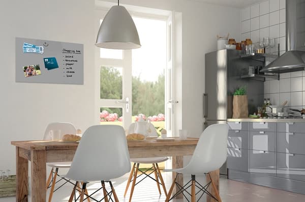 Sigel SI-B1206 Glasmagnetplade Be!Board Composite Grå 600x400x9mm Inkl. 2 magneter