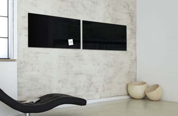 Sigel SI-GL145 Glasmagnetkort Artverum 910x460x15mm Svart