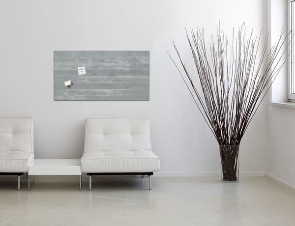 Sigel SI-GL148 Glasmagnetkort Artverum 910x460x15mm Betongdesign